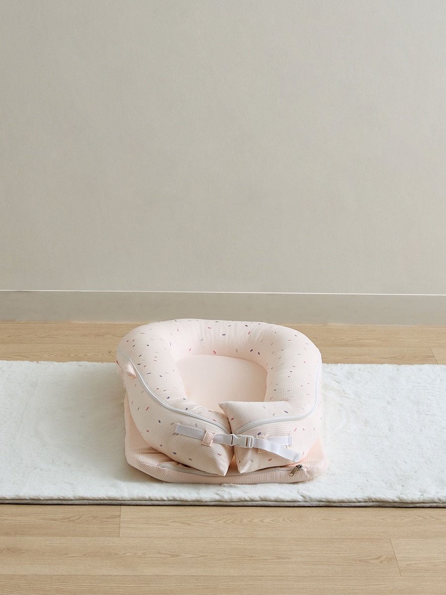 Giggles Waffle Texture Sleeping Bag with Mosquito Net