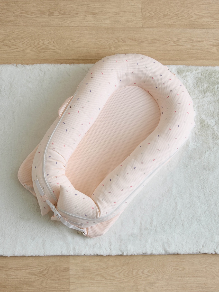 Giggles Waffle Texture Sleeping Bag with Mosquito Net
