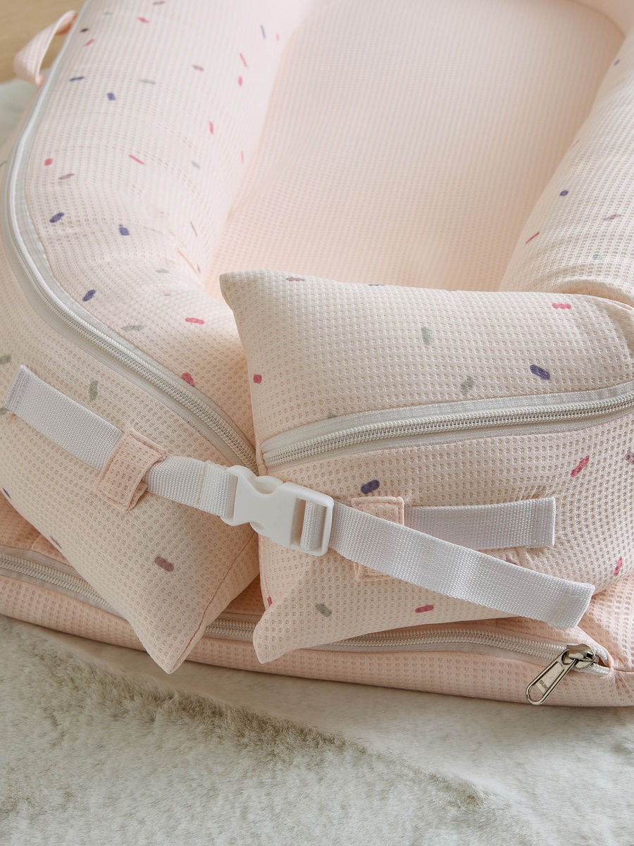 Giggles Waffle Texture Sleeping Bag with Mosquito Net