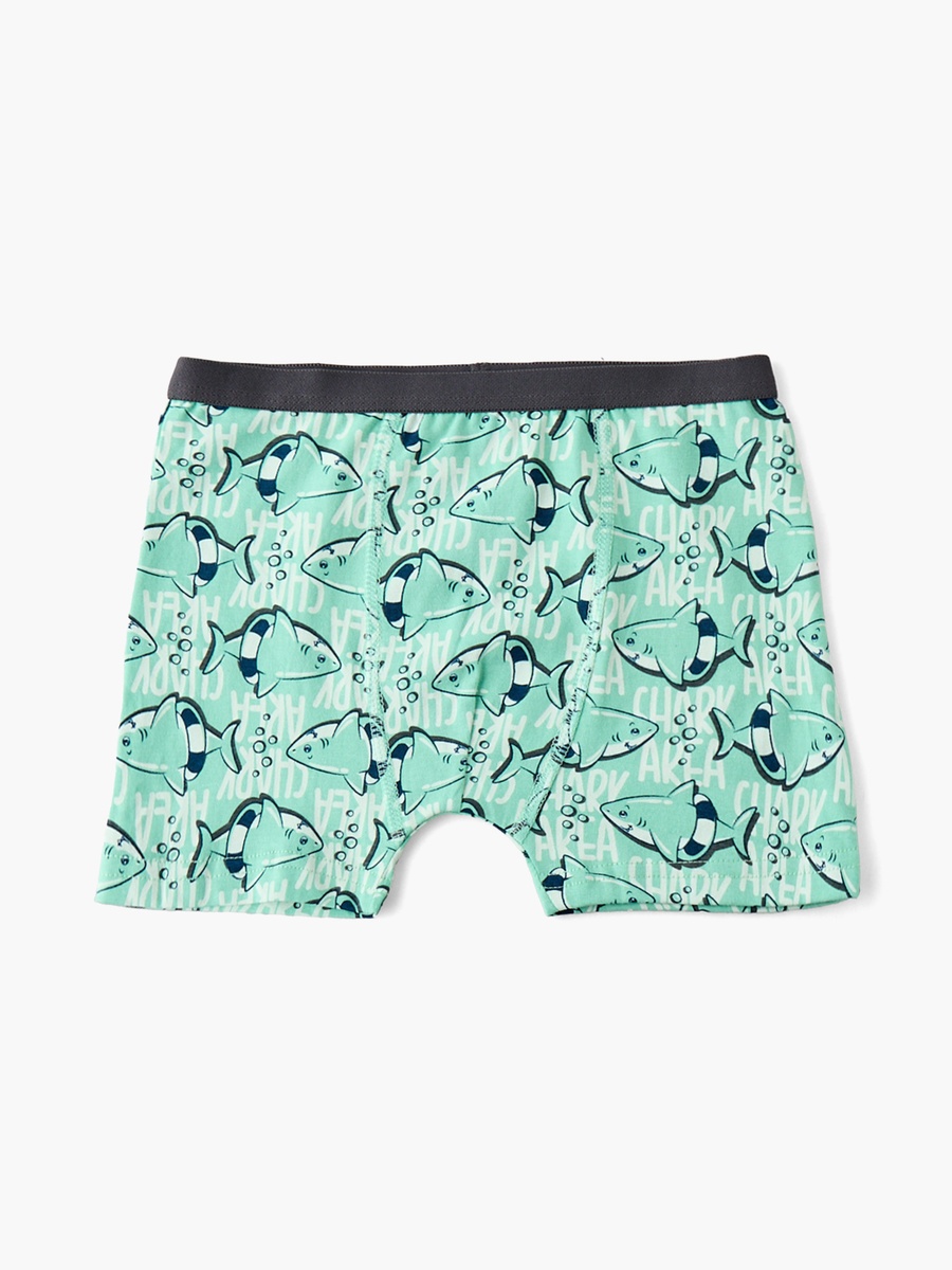 Pack of 5 Juniors Boxers with Shark Print