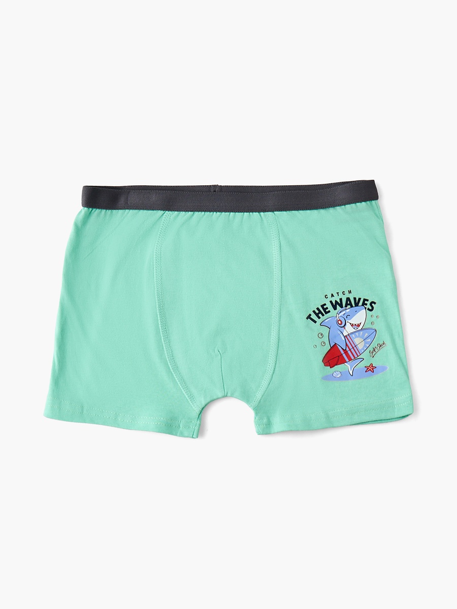 Pack of 5 Juniors Boxers with Shark Print