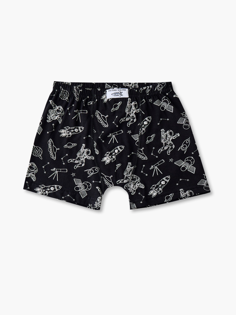 Pack of 5 Juniors Cotton Boxers with Space Print