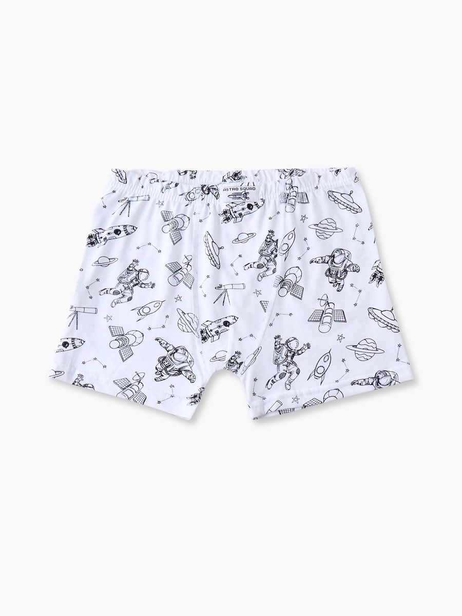 Pack of 5 Juniors Cotton Boxers with Space Print