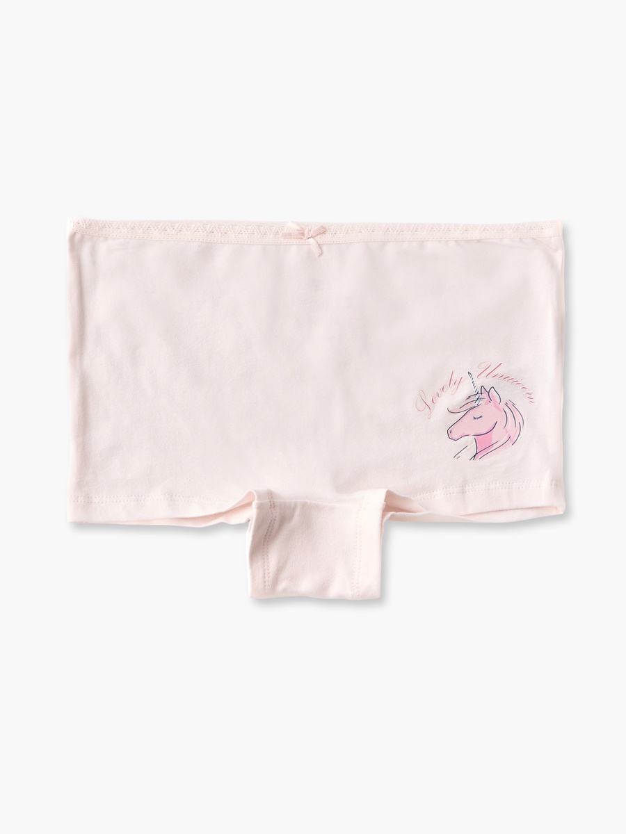 Pack of 5 Juniors Boyshort Briefs with Unicorn Print