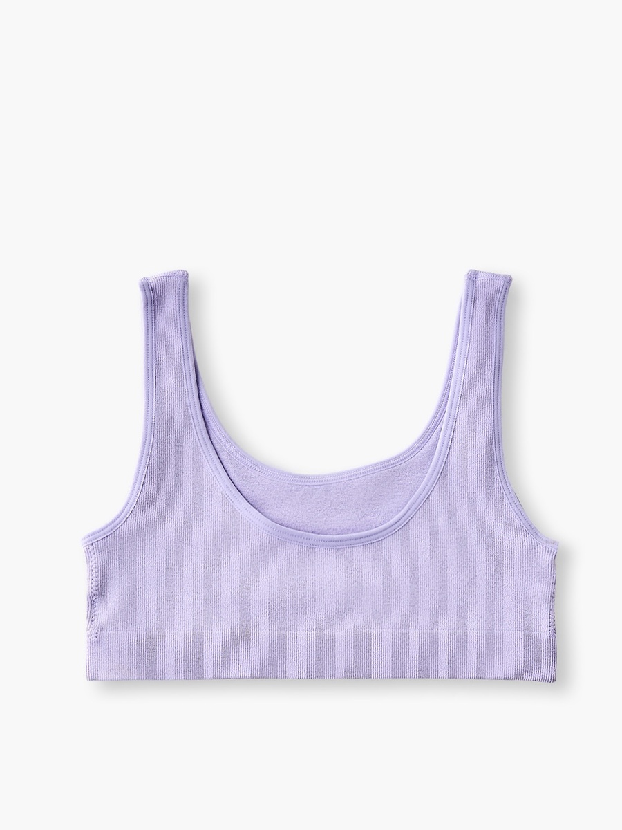 Pack of 2 Juniors Cotton Trainer Bras with Ribbed Design