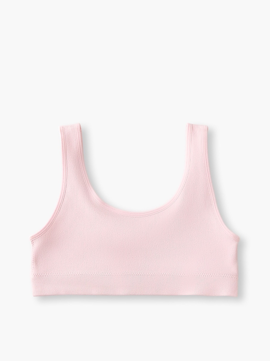 Pack of 2 Juniors Cotton Trainer Bras with Ribbed Design
