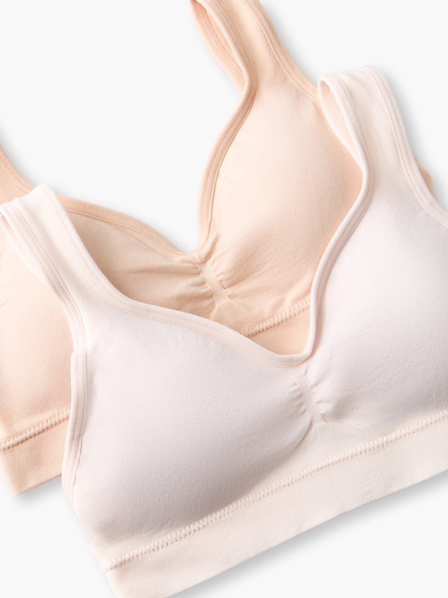 Pack of 2 Juniors Cotton Trainer Bras with Removable Pads
