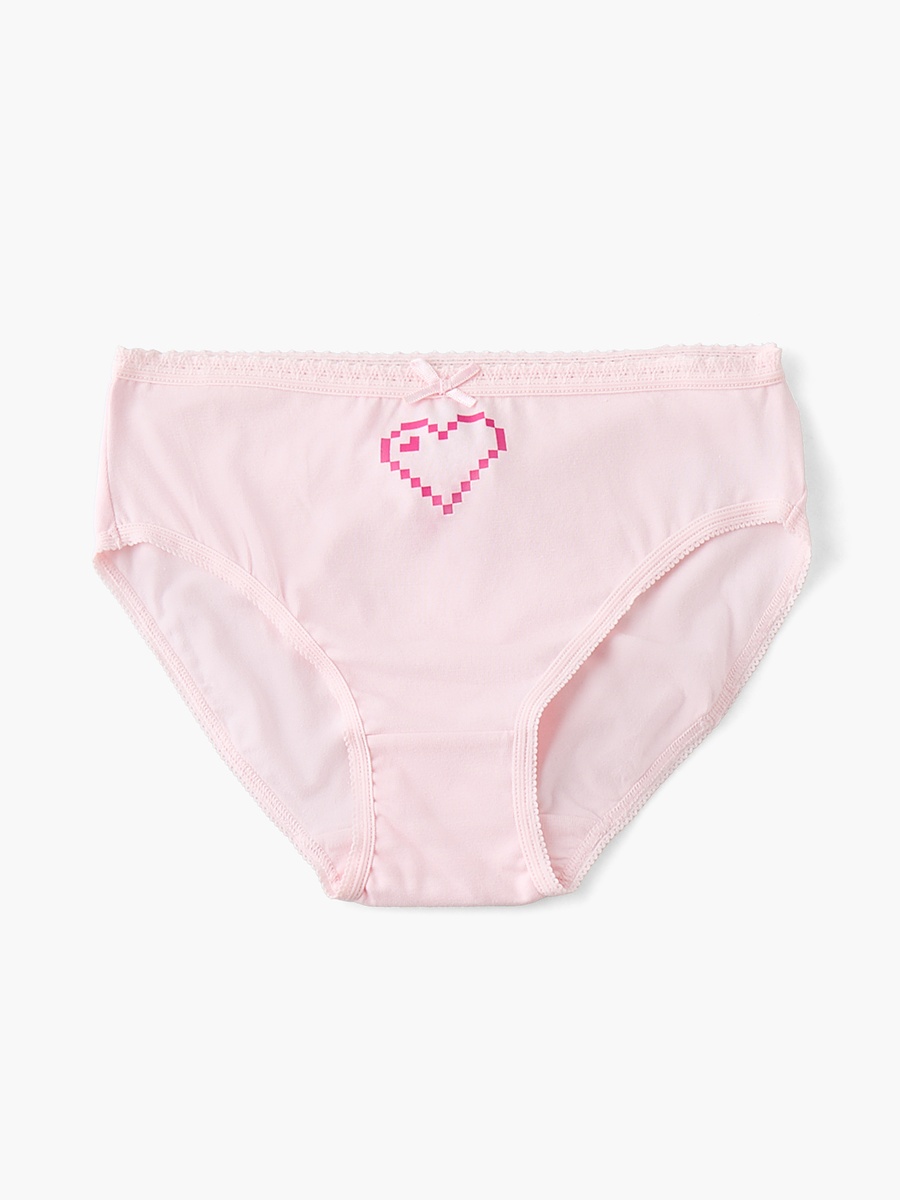 Pack of 5 Juniors Briefs with Heart Print