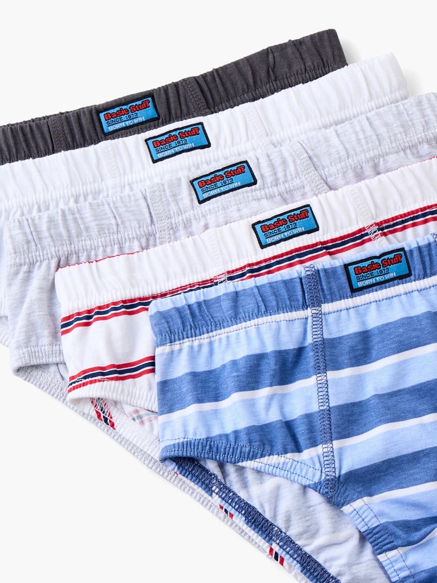 Pack of 5 Juniors Briefs with Assorted Design