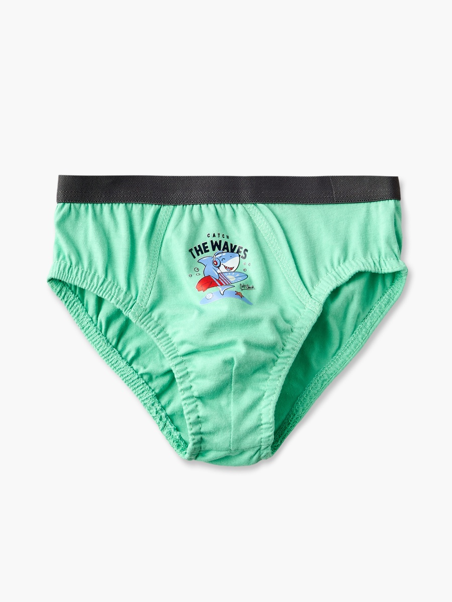 Pack of 7 Juniors Briefs with Shark Print