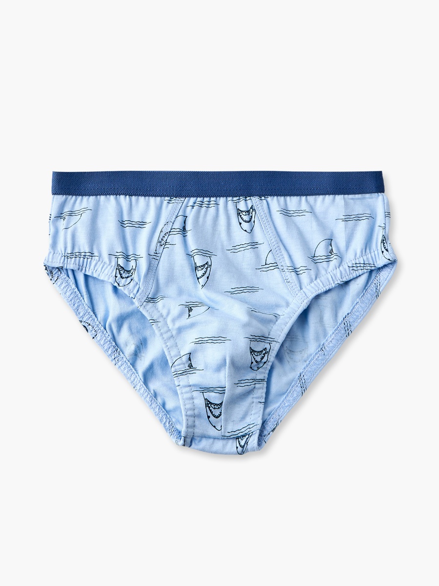 Pack of 7 Juniors Briefs with Shark Print
