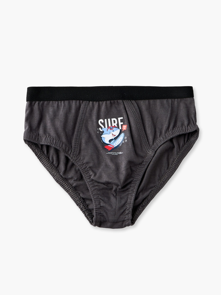 Pack of 7 Juniors Briefs with Shark Print