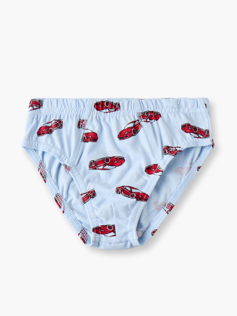Pack of 5 Juniors  Briefs with Racing Car Print