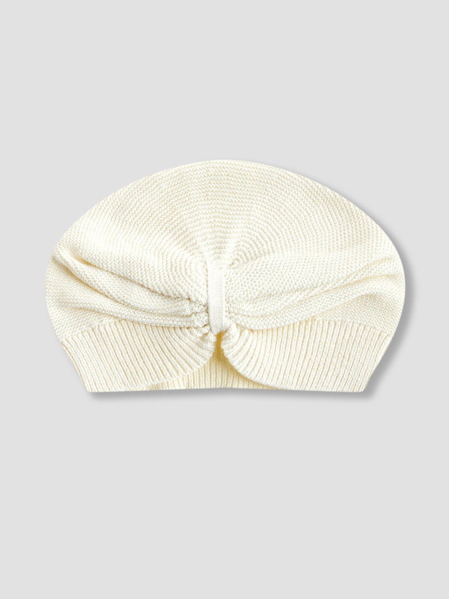 Juniors Girls Cap with Knot Detail - Cotton - Set of 2