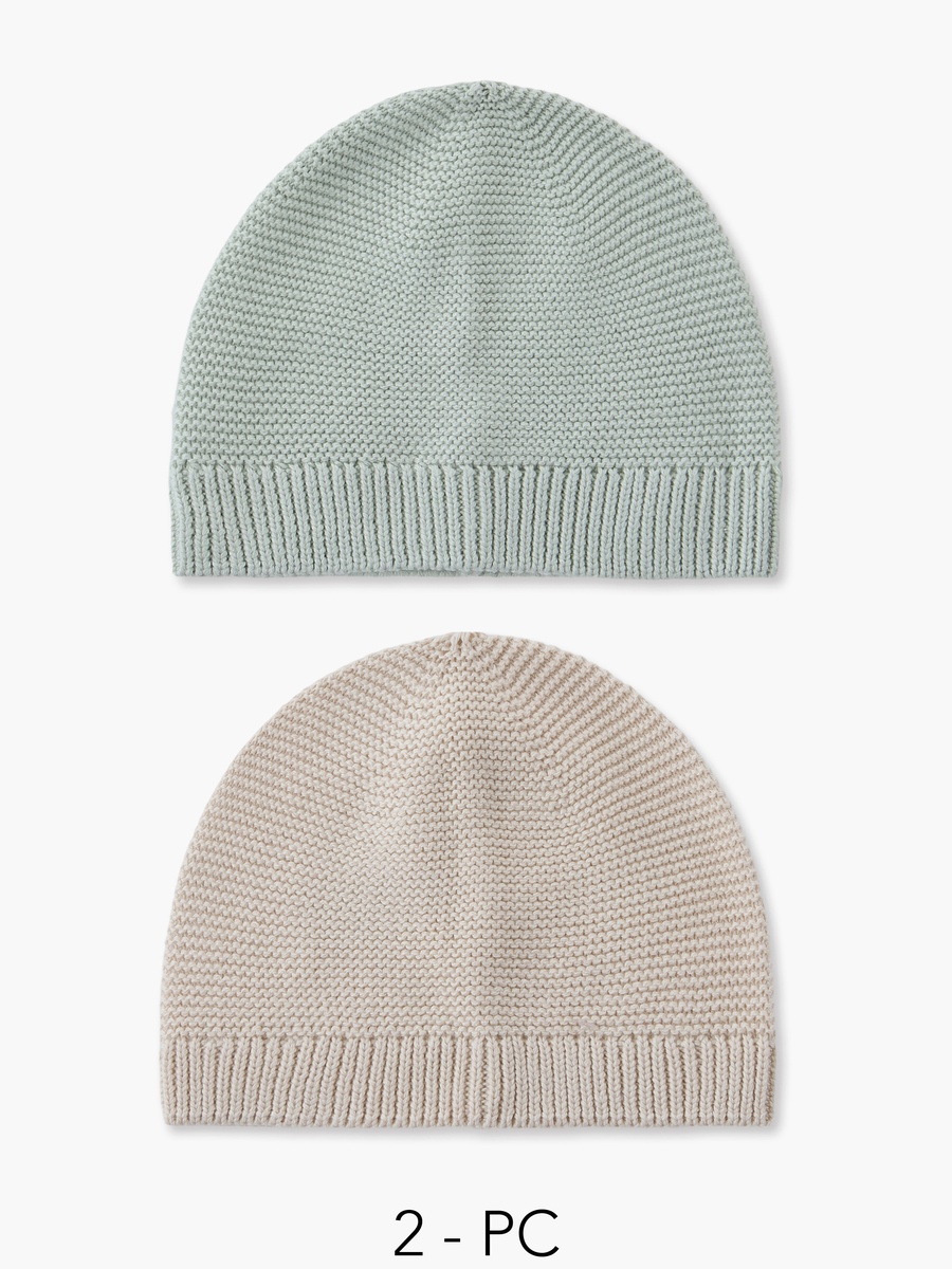 Pack of 2 Juniors Knitted Caps
