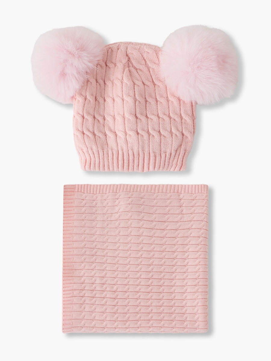 Juniors Beanie Cap and Blanket with Soft Viscose Blend Fabric