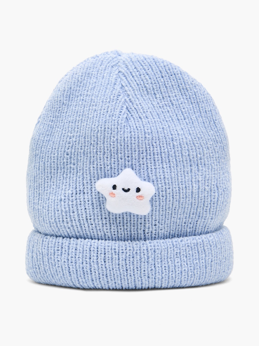 Juniors Cap and Scarf with Star Applique