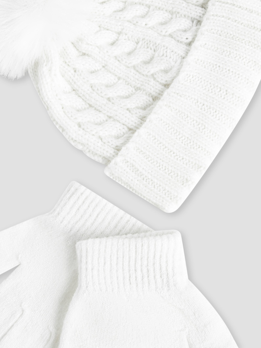 Juniors Boys Winter Cap with Gloves - Acrylic