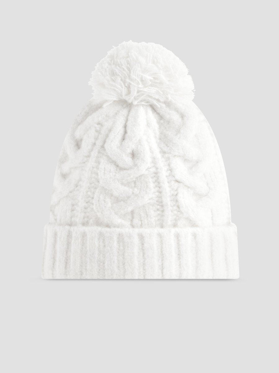 Juniors Baby Cap with Pom Pom Detail