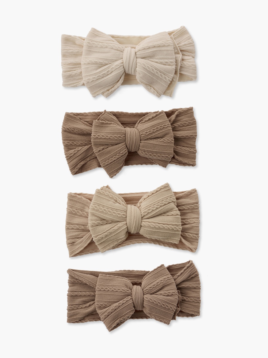 Pack of 4 Gloo Headband with Bow Accent