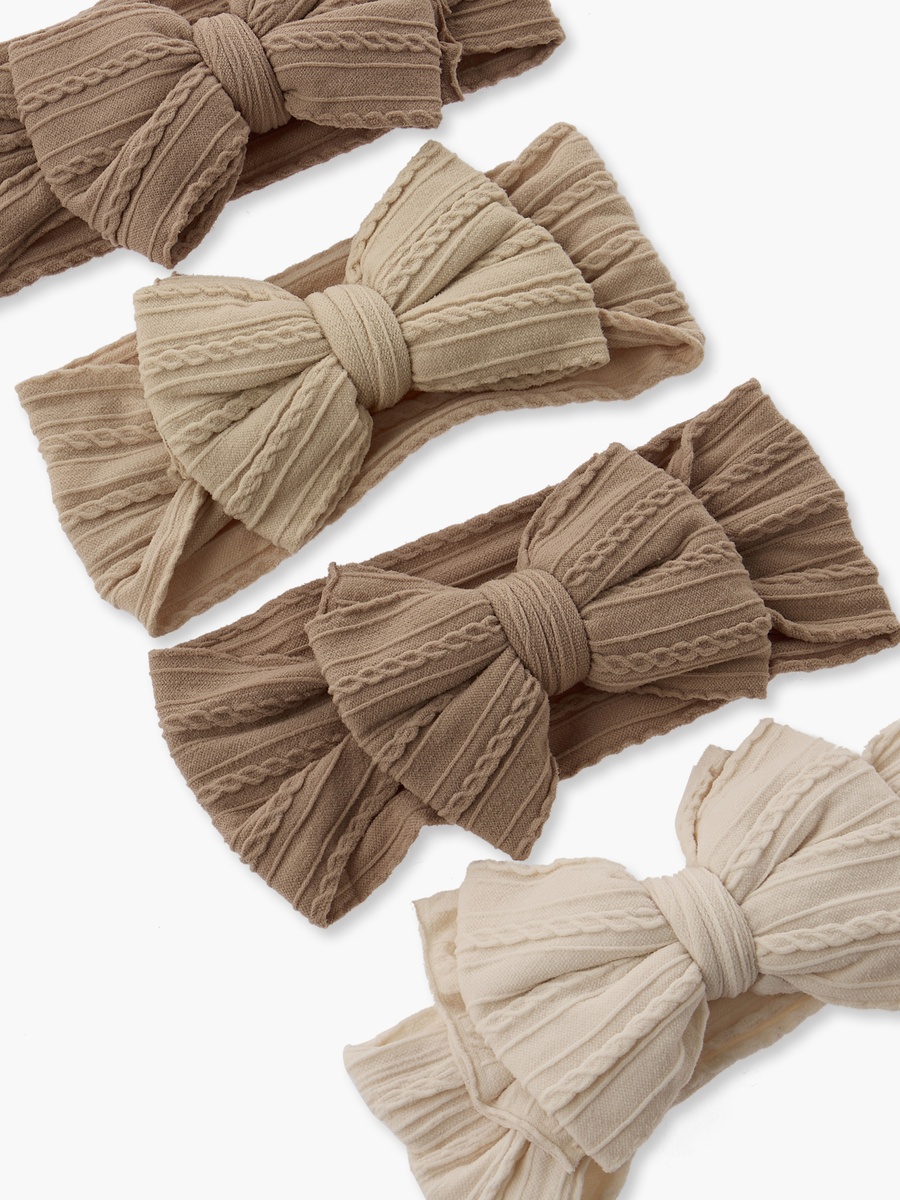 Pack of 4 Gloo Headband with Bow Accent