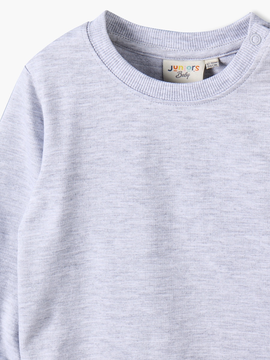 Pack of 2 Juniors Crew Neck Sweatshirt with Snap Button Closure