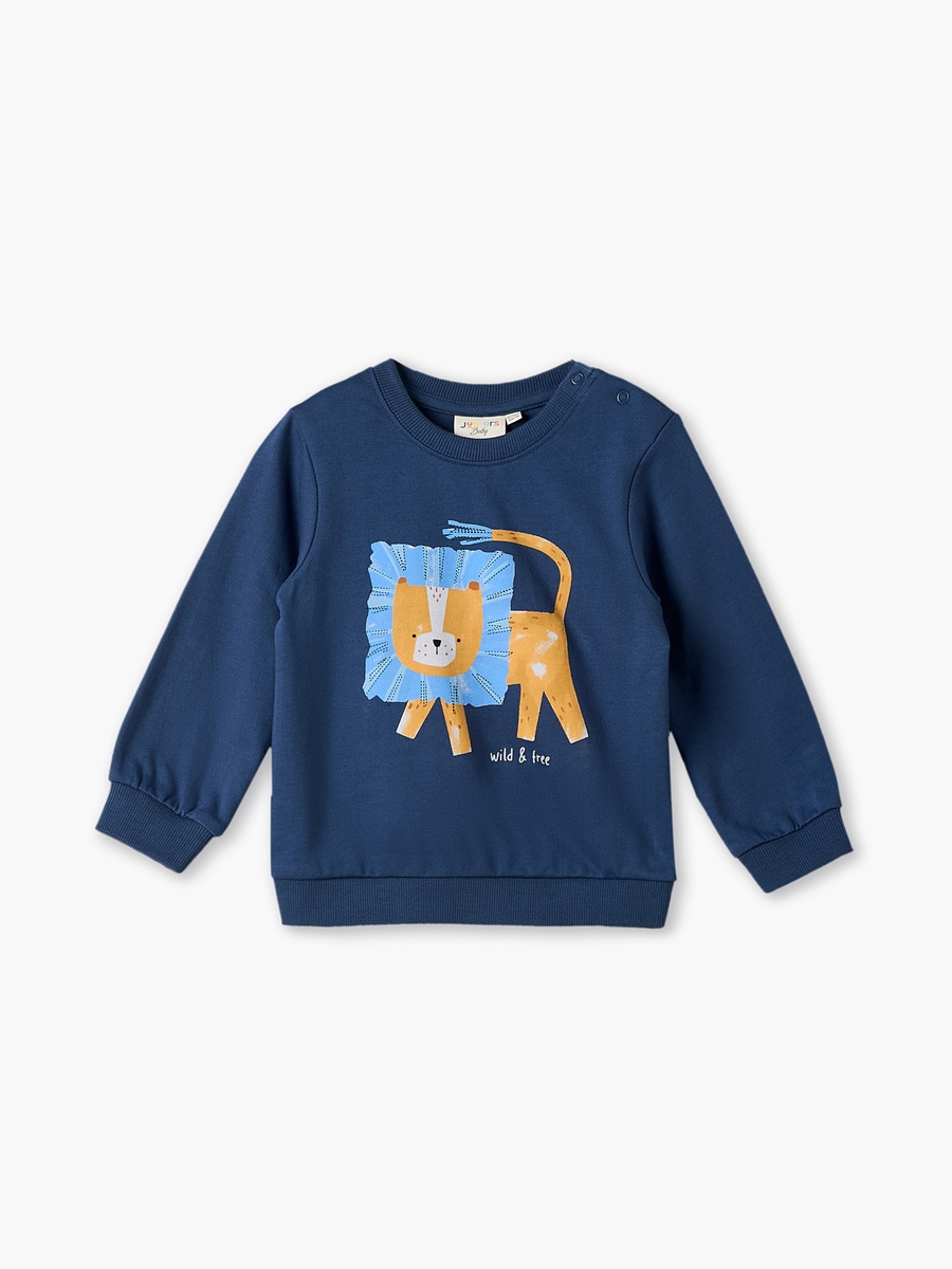 Juniors Round Neck Sweatshirt with Lion Print