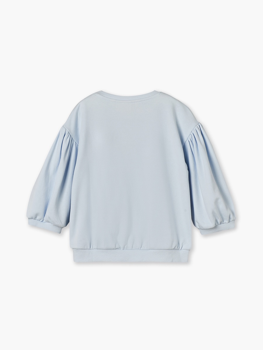 Juniors Cat Print Sweatshirt with Long Sleeves