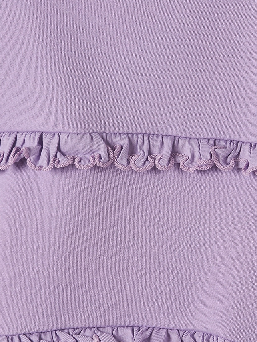 Juniors Ruffle Detail Sweatshirt with Long Sleeves