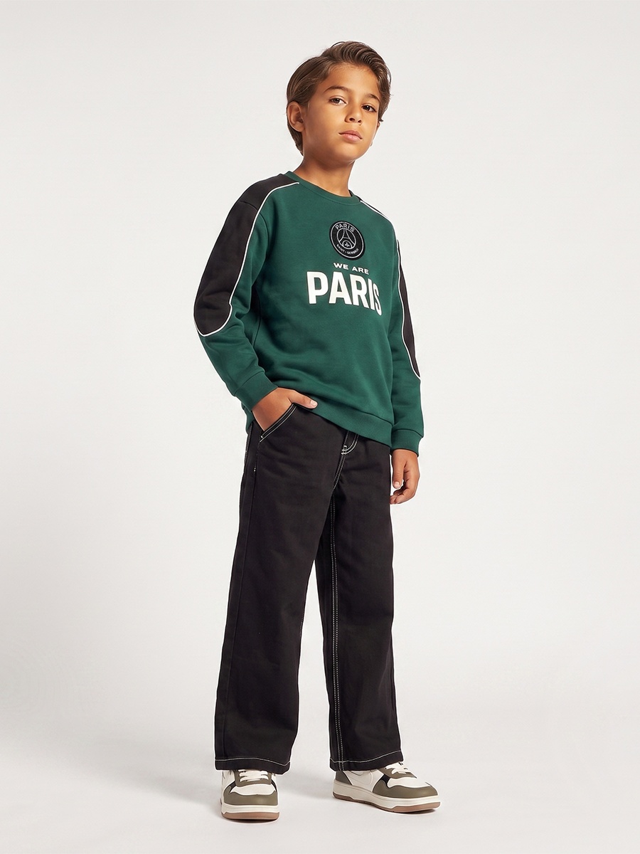 Paris Saint - Germain Printed Sweatshirt with Long Sleeves