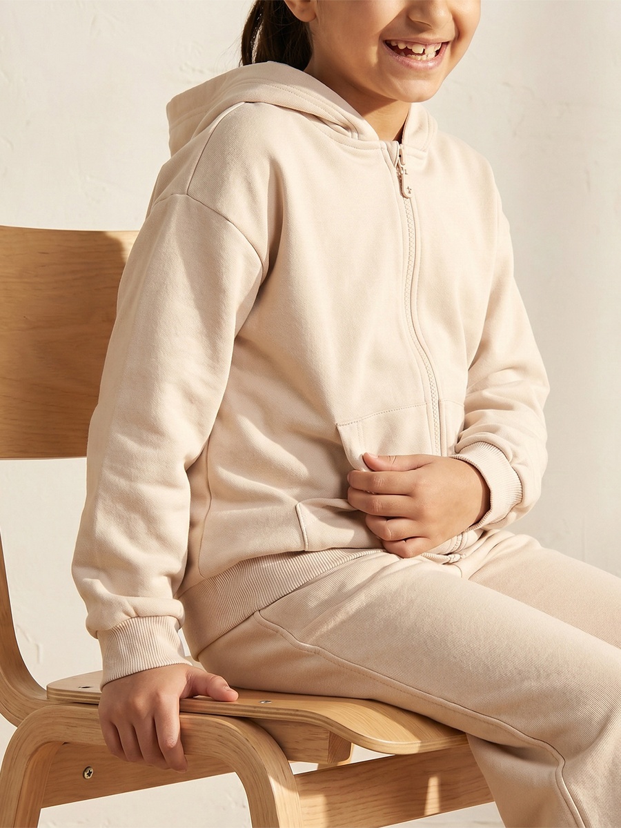 Juniors Hooded Sweatshirt with Long Sleeves