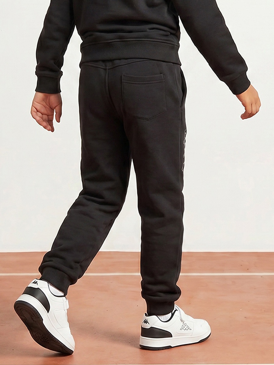 Kappa Drawstring Waistband Joggers with Logo Print