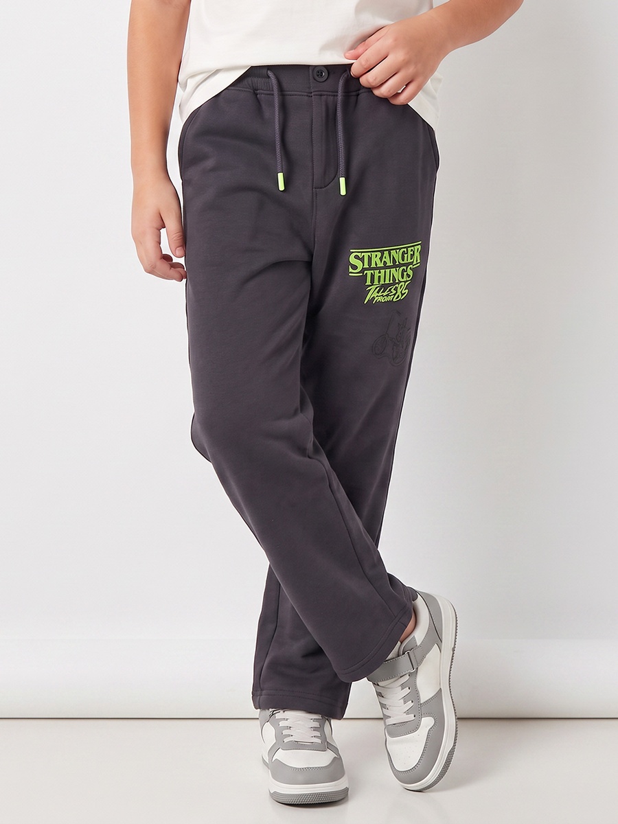 Netflix Elasticated Drawstring Waist Track Pants with Stranger Things Print