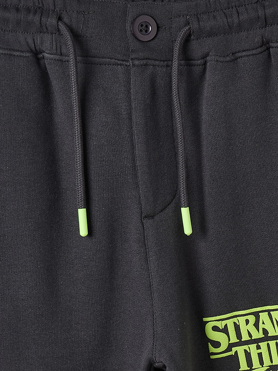 Netflix Elasticated Drawstring Waist Track Pants with Stranger Things Print