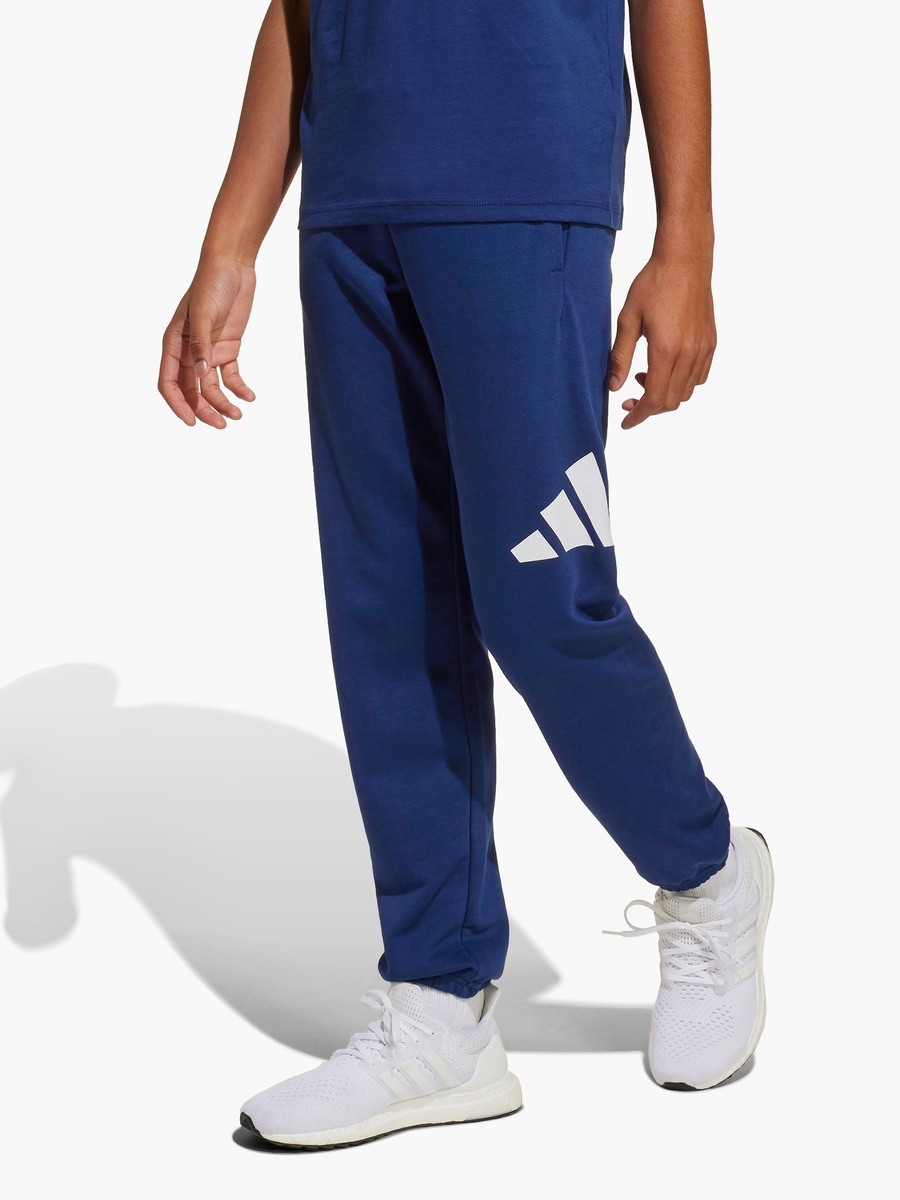 adidas Elasticated Drawstring Joggers with Logo Print