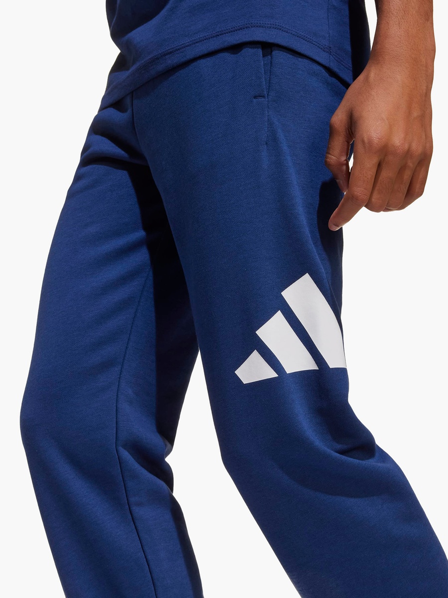 adidas Elasticated Drawstring Joggers with Logo Print