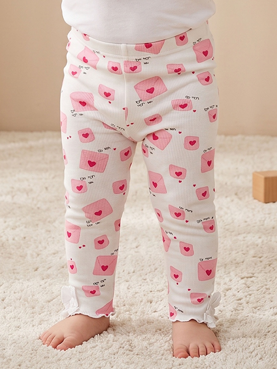 Juniors Leggings with Heart Print