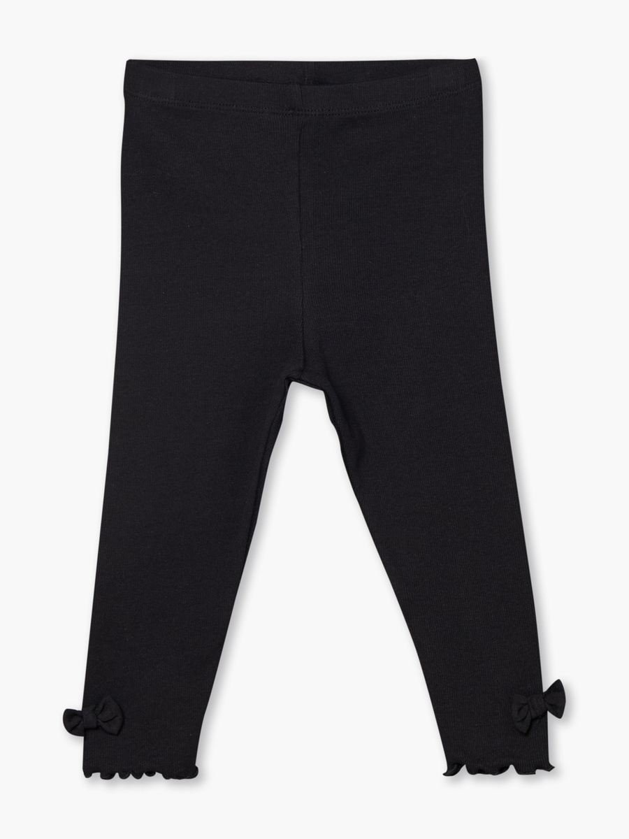 Pack of 2 Juniors Leggings with Lettuce Hem