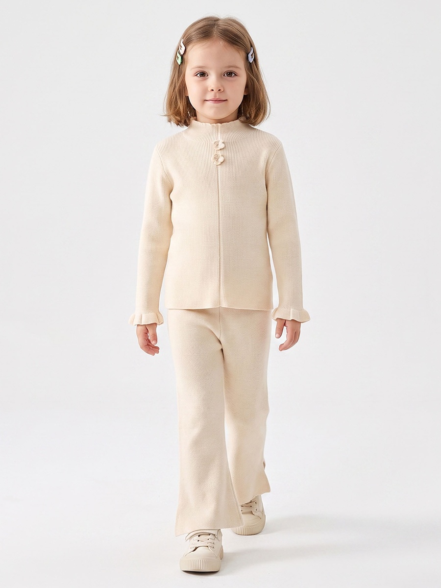 Juniors Leggings with Flared Hem