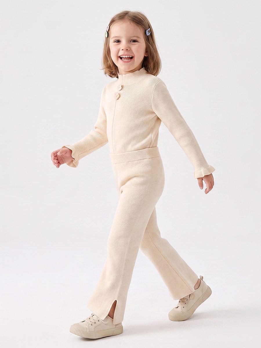 Juniors Leggings with Flared Hem