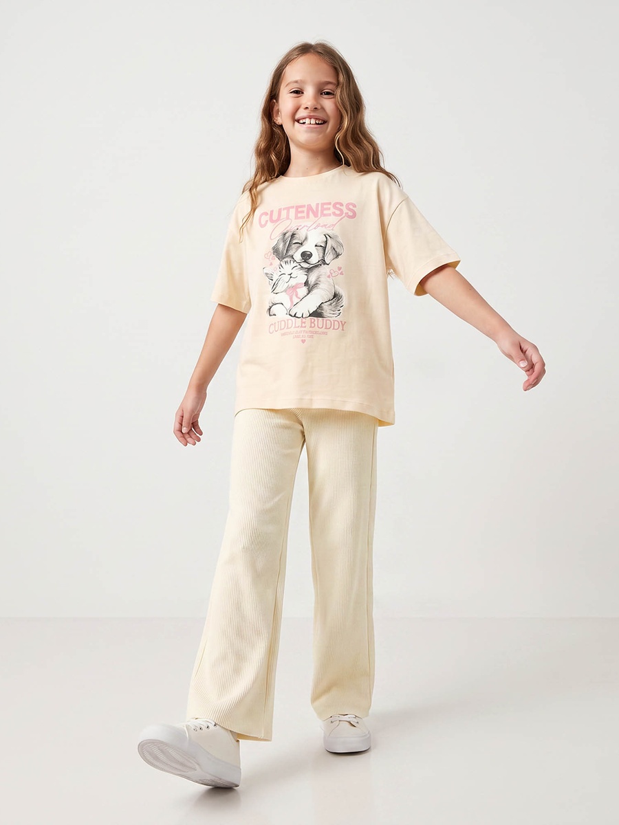 Juniors Leggings with Ribbed Design