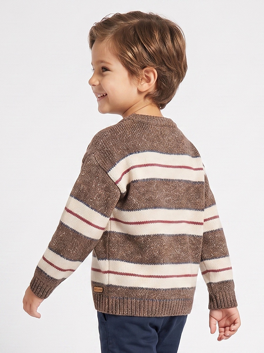 Eligo Striped Cardigan with Long Sleeves