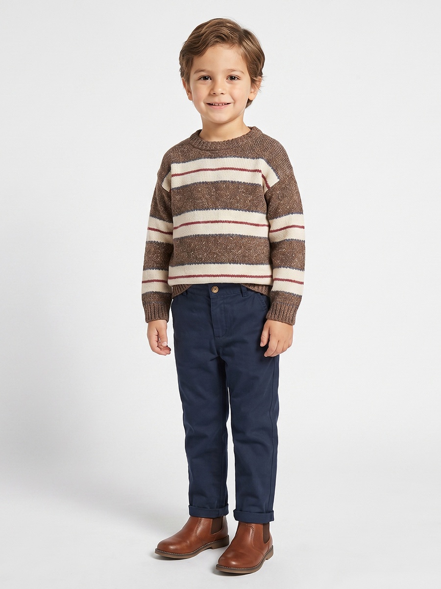 Eligo Striped Cardigan with Long Sleeves