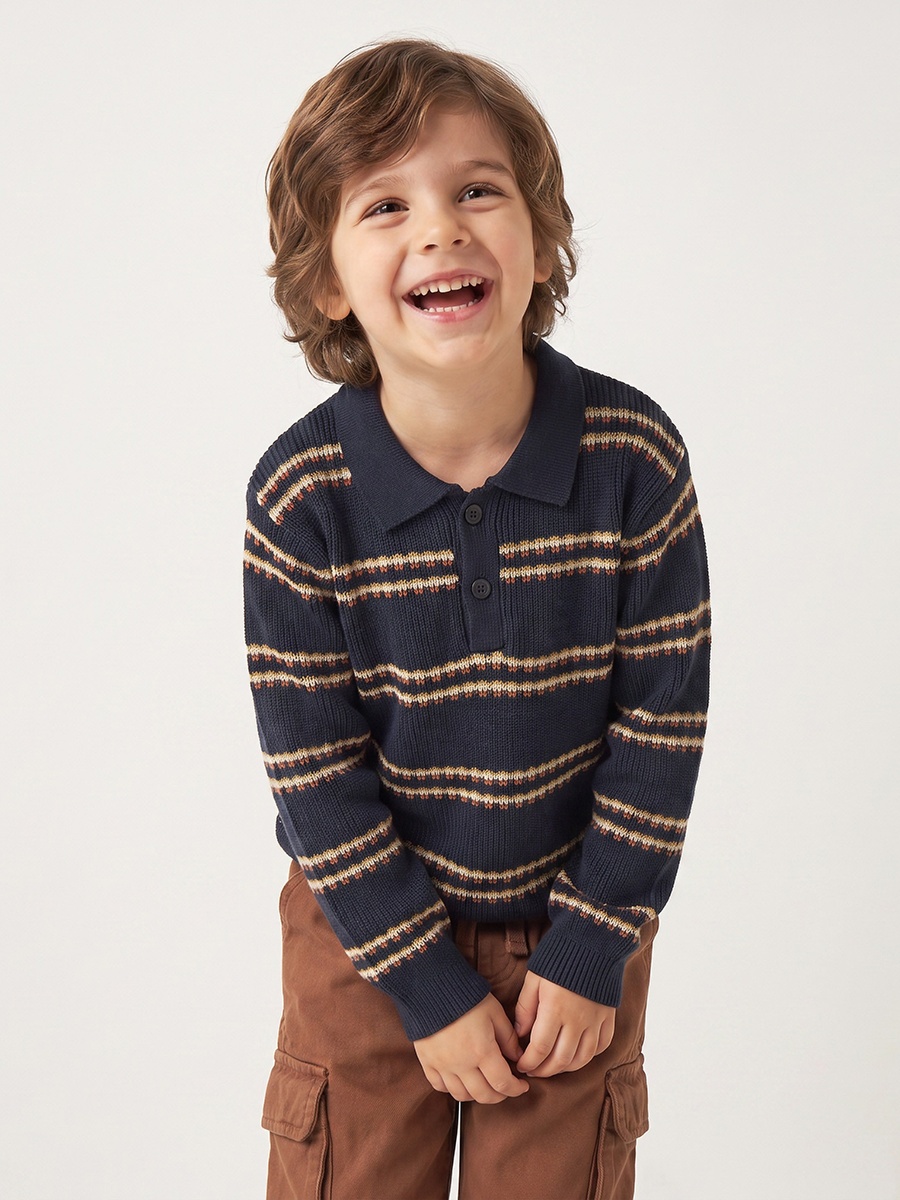 Eligo Collared Sweater with Long Sleeves