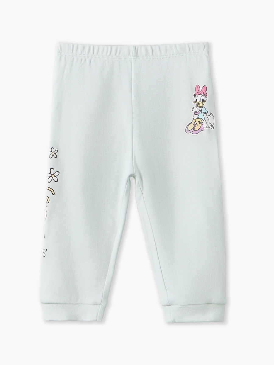 Pack of 2 Disney Cotton Crew Neck Long Sleeves Pyjama Set with Daisy Duck Print
