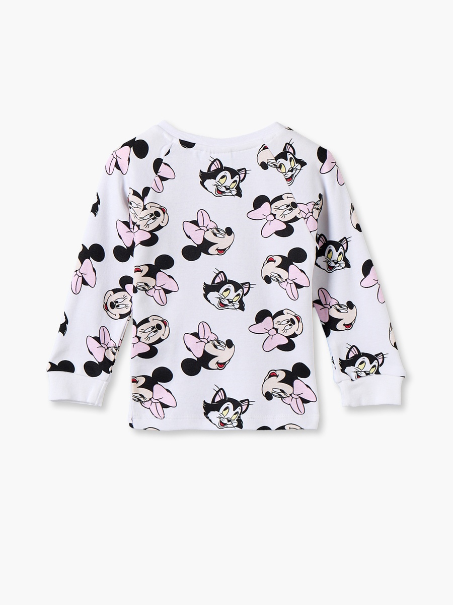 Pack of 2 Disney Cotton Crew Neck Long Sleeves Pyjama Set with Minnie Mouse Print