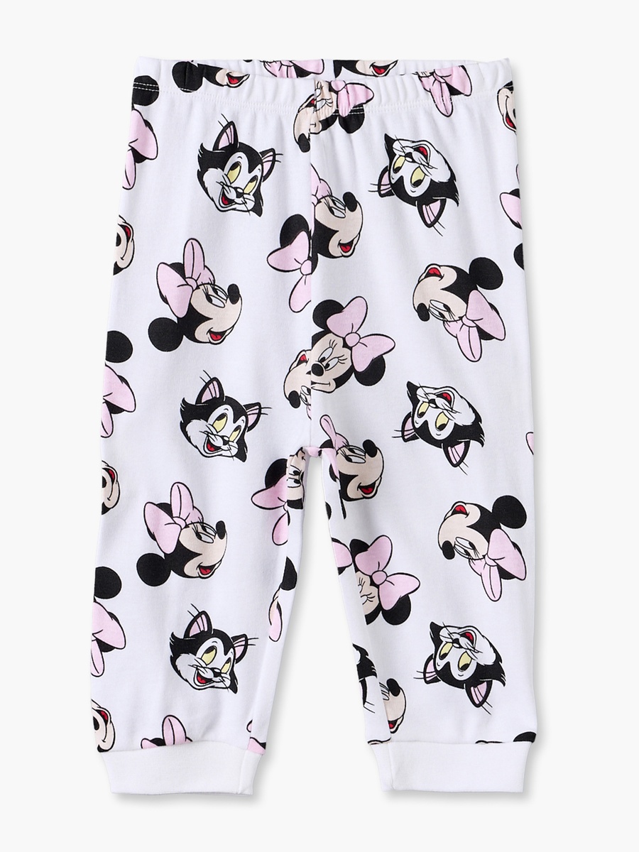 Pack of 2 Disney Cotton Crew Neck Long Sleeves Pyjama Set with Minnie Mouse Print