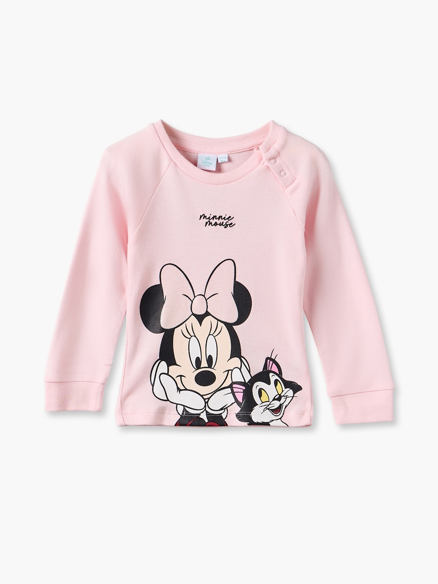 Pack of 2 Disney Cotton Crew Neck Long Sleeves Pyjama Set with Minnie Mouse Print