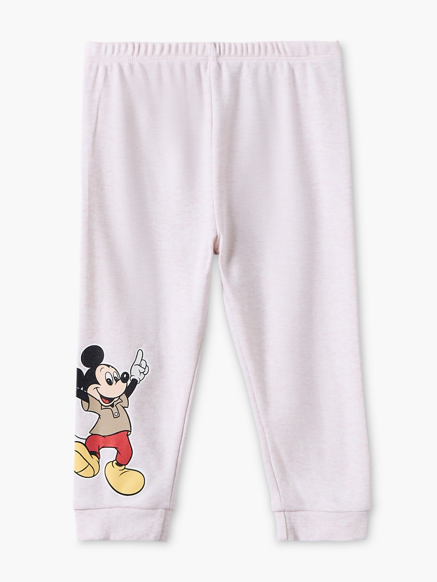 Pack of 2 Disney Cotton Crew Neck Long Sleeves Pyjama Set with Mickey Mouse Print