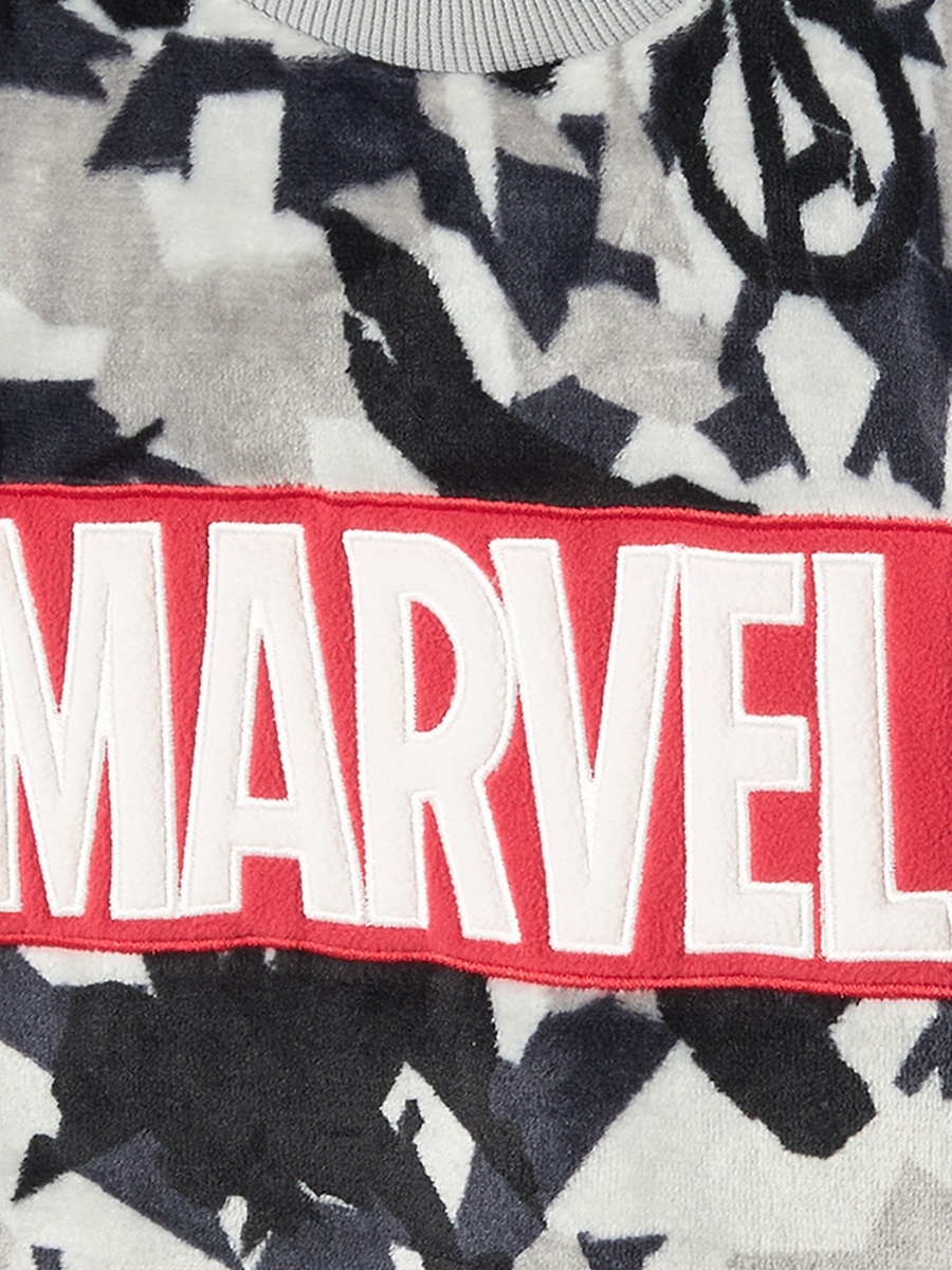 Crew Neck Long Sleeves Pyjama Set with Avengers Print